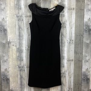 Diane Von Furstenberg Black Keyhole Dress Sz 6